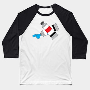 Colorful Oil Paint Icon Baseball T-Shirt